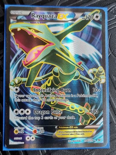 Pokemon TCG Rayquaza EX 104 Full Art Roaring Skies Stan nowy 189 zł