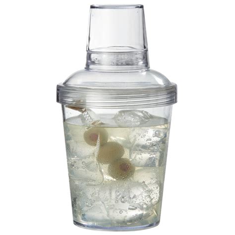 Get Sh 176 1 Cl Cheers 20 Oz Customizable Clear San Plastic Screw Top 3 Piece Cobbler Cocktail