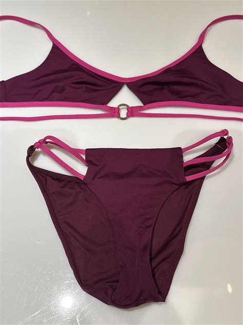 Victorias Secret Purple And Pink Bikini Set Gem