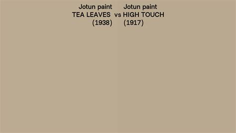 Jotun Paint TEA LEAVES Vs HIGH TOUCH Side By Side Comparison