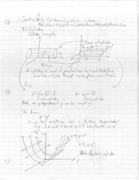 Quadric Surfaces - MATH 171 - Studocu