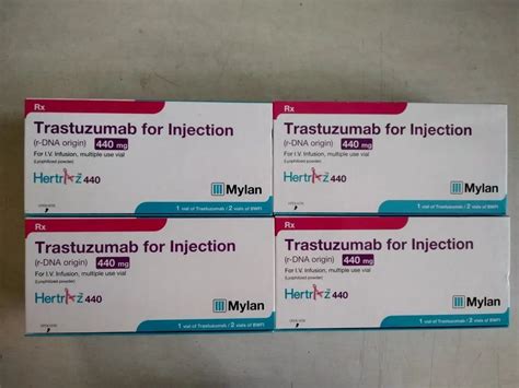 Mylan Hertraz Trastuzumab 440 Mg Injection Vial Box At Rs 14000 Vial