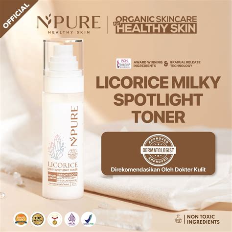 Jual Npure Toner Licorice Milky Spotlight Brightening Toner Toner