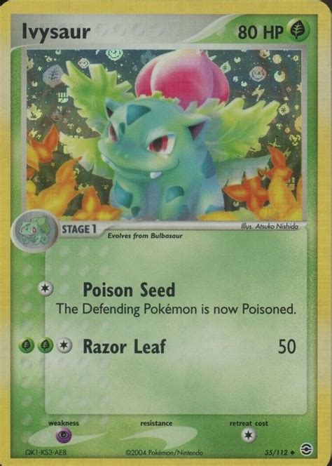 Ivysaur 2004 EX FireRed LeafGreen 035 112 Reverse Holo Price Guide