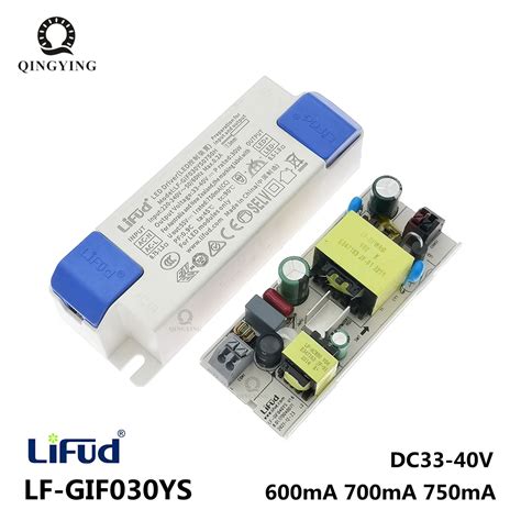 No Flicker High PF Lifud LED Driver LF GIF030YS DC33 40V 600mA 700mA