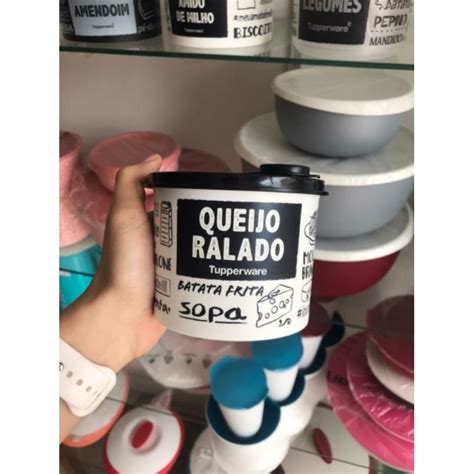 Redondinha Bico QUEIJO RALADO Linha PB TUPPERWARE 500ML Shopee Brasil