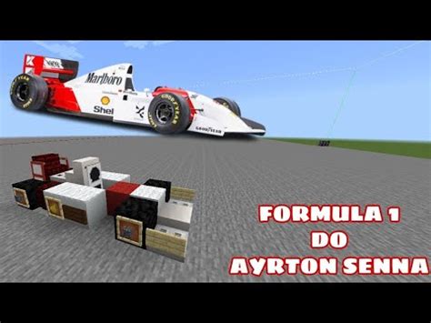 TUTORIAL MINECRAFT Como fazer um carro de corrida da fórmula 1