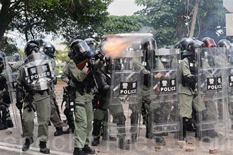 民進黨：港警暴行人神共憤 籲國際聲援香港 反送中 中文大學 警察暴力 大紀元