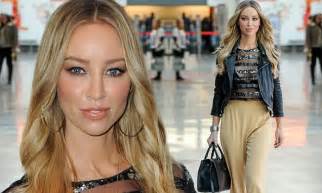 Towies Lauren Pope Flashes Her Cleavage In Sheer Sparkly Top At The