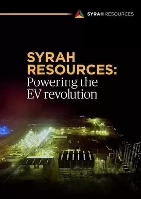 Syrah Resources Mining Graphite To Power The Electric Vehicle