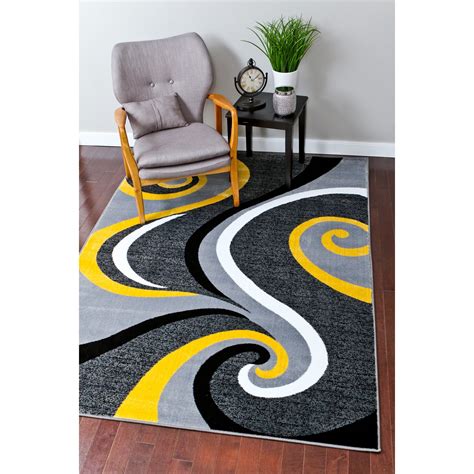 Persian Rugs Modern Yellow Area Rug And Reviews Wayfair