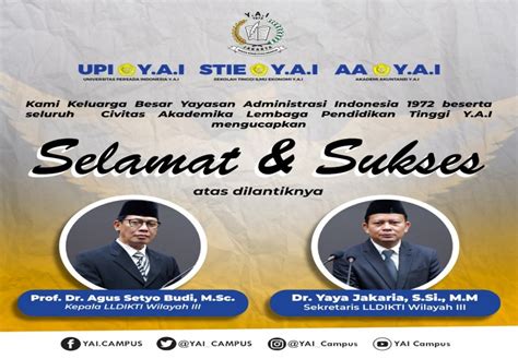 selamat  sukses yayasan administrasi indonesia