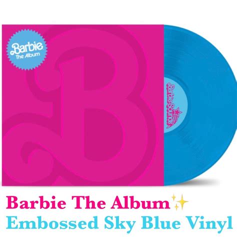 預訂 Barbie The Album 完整版 Embossed Sky Blue Vinyl Limited Edition 黑膠唱片 彩膠 興趣及遊戲 音樂、樂器 And 配件