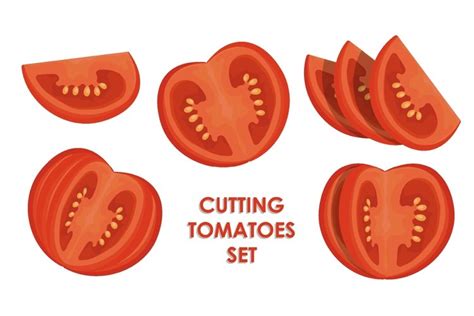 Tomato Wedges And Slices Halved And Thinly Sliced For Salad