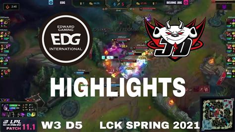 Highlight EDG vs JDG All Game LPL Mùa Xuân 2021 LPL Spring 2021