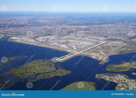 Aerial View Of The John F Kennedy International Airport Jfk In New