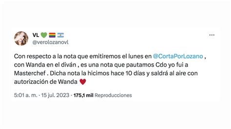 Verónica Lozano Habló De La Entrevista Que Le Hizo A Wanda Nara