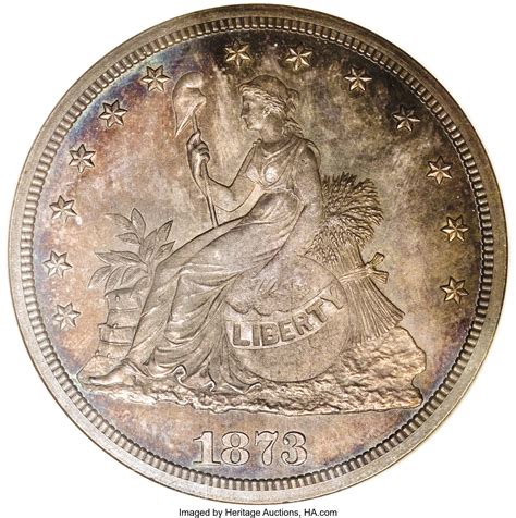 1873 $1 Bailly's Seated Liberty Trade Dollar, Judd-1315, | Lot #1503 ...