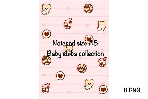 Baby Shiba Notepad Size A Graphic By Spsweet Creative Fabrica