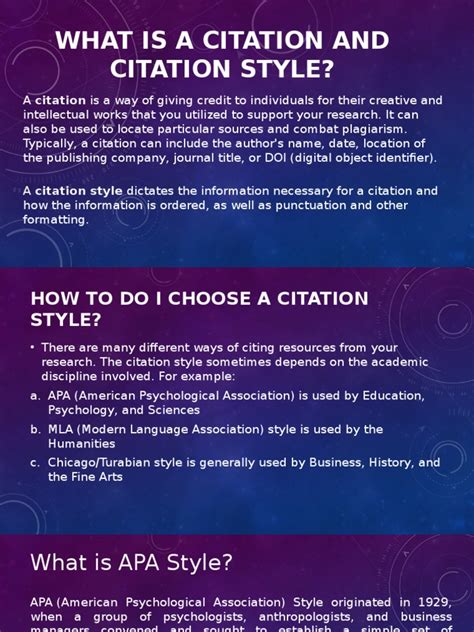 Citation Styles Pdf Citation American Psychological Association