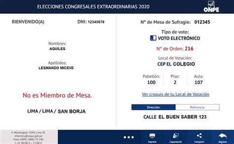 ¿dónde Me Toca Votar Conoce Tu Local De Votación Para Las Elecciones 2020 ¿onpe Dónde Voto