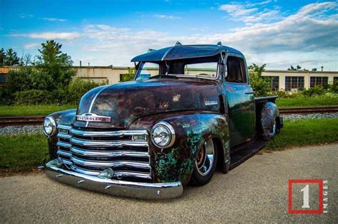 Patina Finished Chevy Advance Design Pickup With A Fulton Visor And Cab