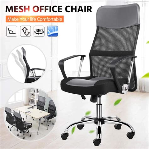 Yaheetech Silla De Escritorio De Oficina Con Respaldo Alto Asiento