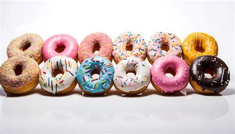 Premium Ai Image Dozen Donuts