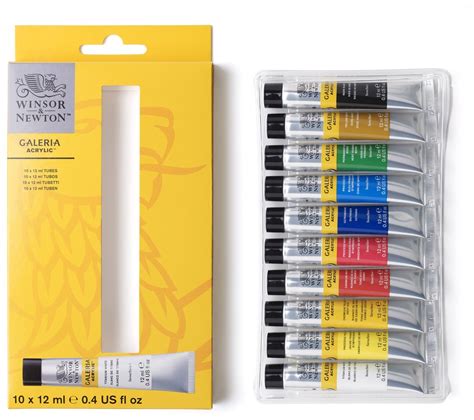 GALERIA ACRYLIC COLOUR Winsor Newton 12ml 10 Colors Stationery