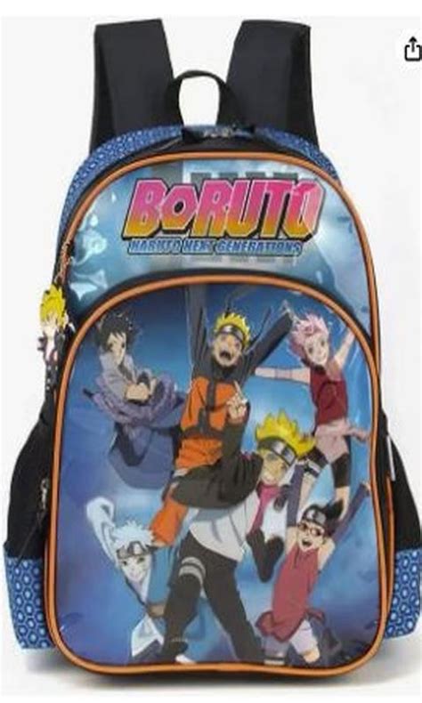 Mochila Azul Boruto Luxcel Mochilas Magazine Luiza