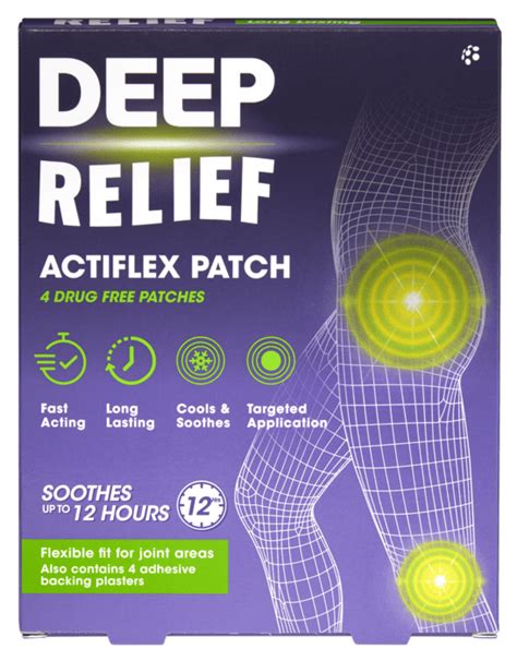 Actiflex Patch Mentholatum Uk Deep Relief Patch