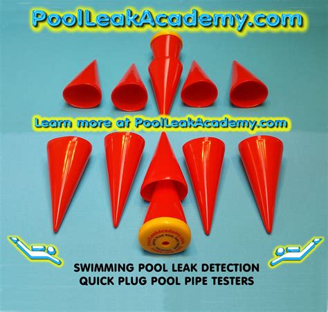 Swimming Pool Leak Detection Dye Testing Cones