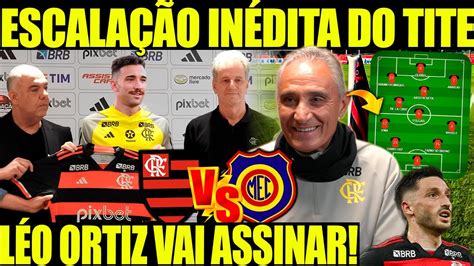 Pr Jogo Flamengo X Madureira Tite Escala O In Dita No Meng O