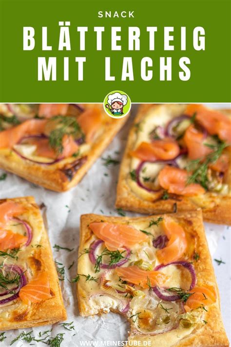 Blätterteig mit Lachs und Crème fraîche Meinestube Rezept Lachs