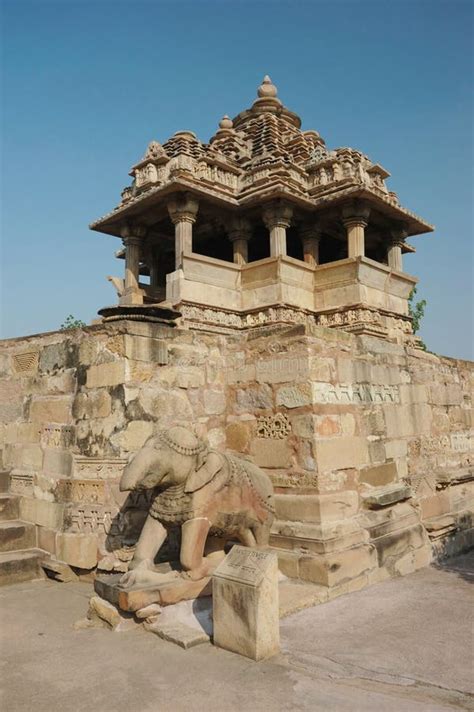 Nandi (bull) Temple At Khajuraho,India Stock Photo - Image of hindu ...