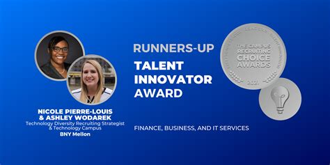 Nicole Pierre Louis And Ashley Wodarek Talent Innovator Award Runners