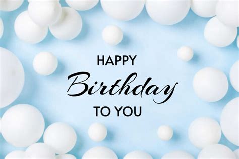 Blue Joyful Happy Birthday To You Poster Templat Postermywall