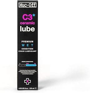 Muc Off C3 Ceramic Wet Chain Lube 120 Millilitres Premium Bike Chain