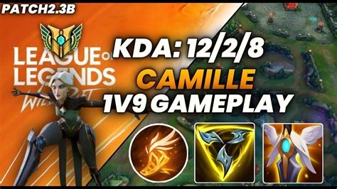 Wildrift Camille Baron Lane Gameplay Patch 23b Hard Carry Rank Game Youtube