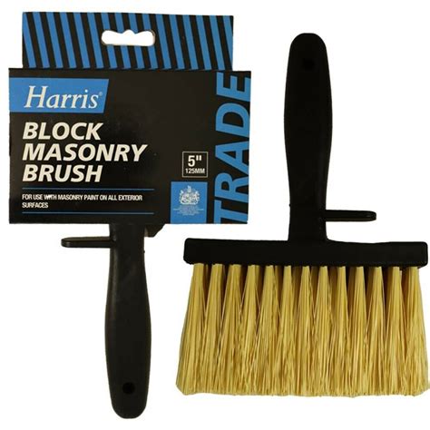 3 Pk Harris Shed And Fence Masonry Paint Brush Block Brushes Outdoor Wall