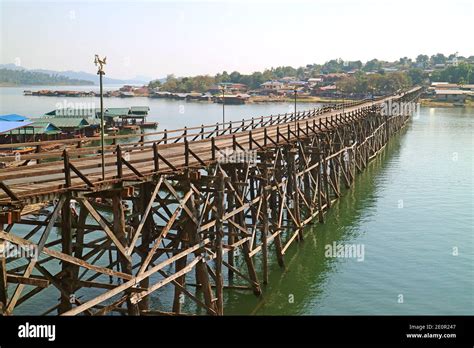 Amazing View of 447 Metre-long Mon Bridge, the Longest Handmade Wooden ...