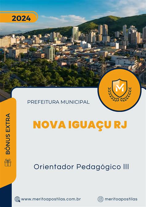 Apostila Orientador Pedag Gico Lll Prefeitura De Nova Igua U Rj