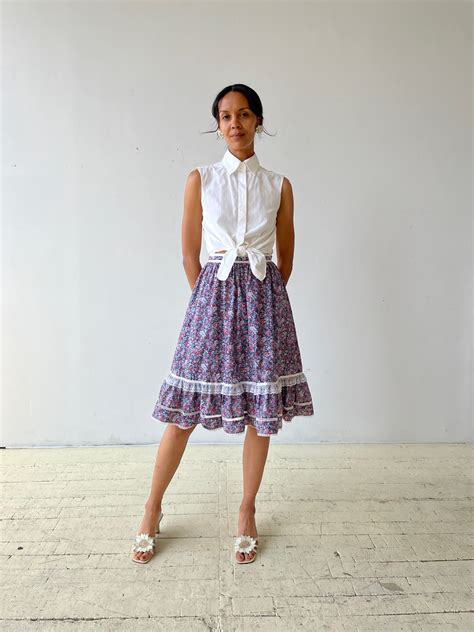 Vintage Jeunes Filles Gunne Sax By Jessica McClintock Calico Floral