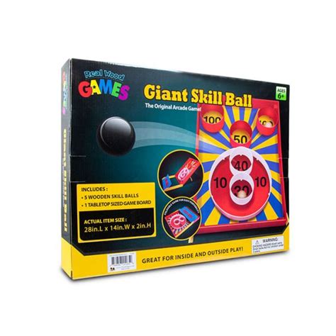 Giant Skill Ball Tabletop Real Wood Games Mind Games Canada