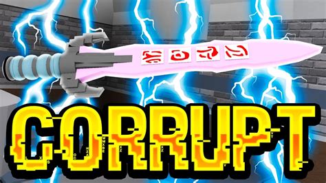 Roblox The Rarest Knife In Murder Mystery 2 Secret Corrupt Knife