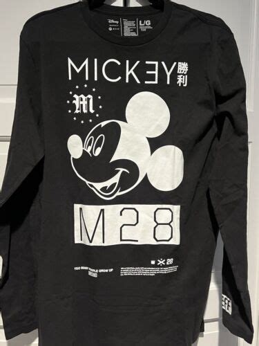 Neff Men S M X Disney Collab Mickey Mouse Long Sleeve T Shirt Size