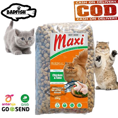 Jual Makanan Kucing Premium Dewasa Maxi 1 Kg Shopee Indonesia