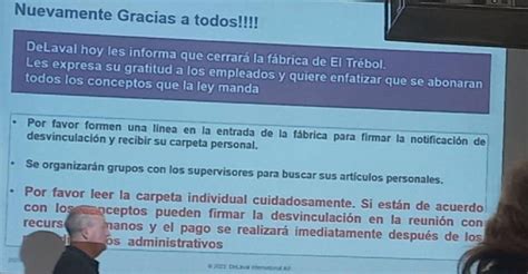 Empresa internacional cerró su fábrica y despidió a sus trabajadores