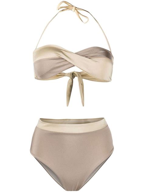 Buy ANTONELLA RIZZA Luce Twit Front Halter Bikini At 65 Off Editorialist