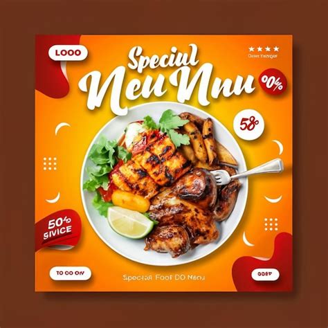 Premium Psd Food Menu Social Media Post Template And Restaurant Fastfood